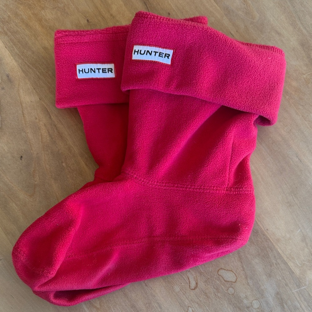 Hunter Red Fleece Boot Socks